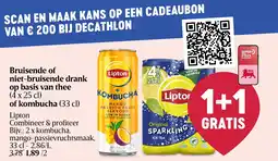 Delhaize Bruisende of niet-bruisende drank op basis van thee of kombucha aanbieding