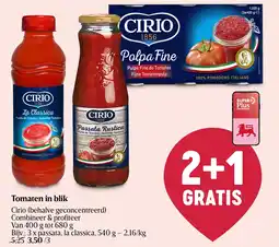 Delhaize Tomaten in blik aanbieding