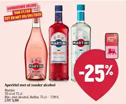 Delhaize Aperitief met of zonder alcohol aanbieding
