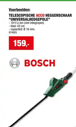 Hubo Telescopische accu heggenschaar universalhedgepole aanbieding