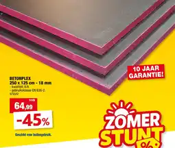 Hubo Betonplex aanbieding
