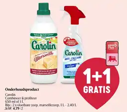 Delhaize Onderhoudsproduct Carolin aanbieding