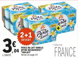 E.Leclerc Perle de lait vanille aanbieding
