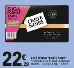 E.Leclerc Café moulu carte noire aanbieding
