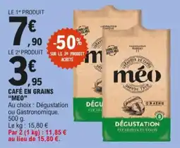 E.Leclerc Café en grains méo aanbieding
