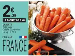 E.Leclerc carotte aanbieding