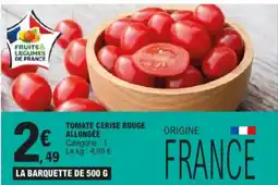 E.Leclerc Tomate cerise rouge allongée aanbieding