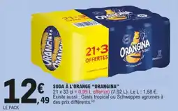 E.Leclerc Soda à l'orange orangina aanbieding