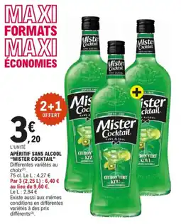 E.Leclerc apéritif sans alcool mister cocktail aanbieding