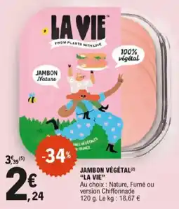 E.Leclerc Jambon végétal la vie aanbieding