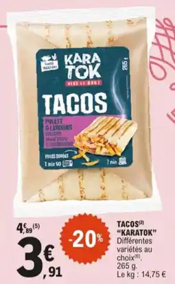 E.Leclerc Tacos karatok aanbieding