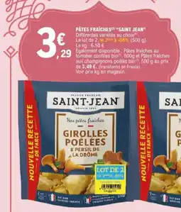E.Leclerc Pates fraiches saint jean aanbieding