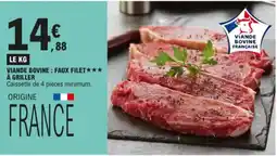 E.Leclerc viande bovine : faux filet aanbieding