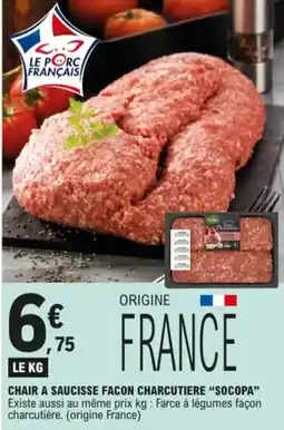 E.Leclerc Chair a saucisse façon charcutière aanbieding