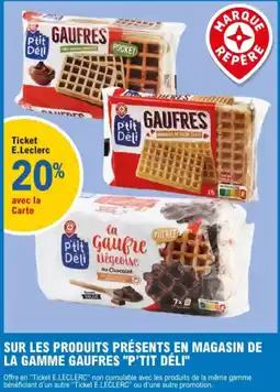 E.Leclerc gaufres p'tit déli aanbieding