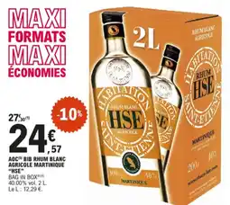 E.Leclerc Aoc bib rhum blanc agricole martinique hse aanbieding