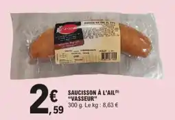 E.Leclerc Saucisson à l'ail aanbieding