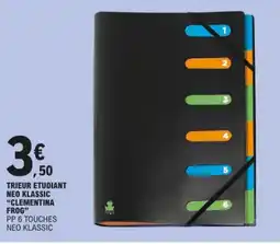 E.Leclerc Trieur etudiant neo klassic clementina frog aanbieding
