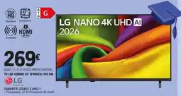E.Leclerc lg nano 4k uhd ai aanbieding