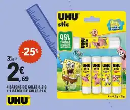 E.Leclerc Bâtons de colle uhustic aanbieding