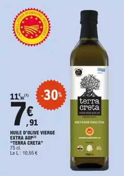 E.Leclerc Huile d'olive vierge extra terra creta aanbieding