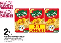E.Leclerc Pâtes cuisson rapide "Panzani" aanbieding