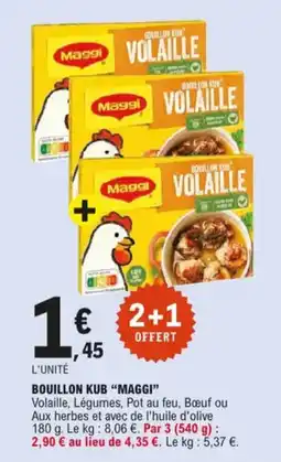 E.Leclerc Bouillon kub maggi aanbieding