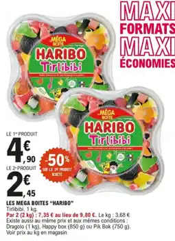 E.Leclerc Les mega boites haribo tirlibibi aanbieding