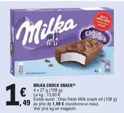 E.Leclerc Milka Choco Snack aanbieding