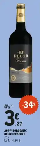 E.Leclerc Aop bordeaux delor reserve aanbieding
