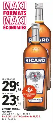 E.Leclerc Apéritif original ricard aanbieding
