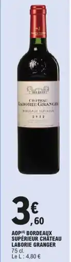E.Leclerc Aop bordeaux supérieur château laborie granger aanbieding