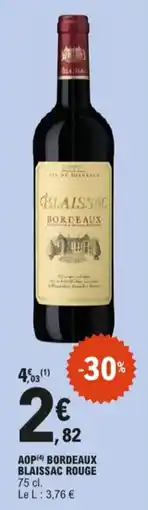 E.Leclerc Aop bordeaux blaissac rouge aanbieding
