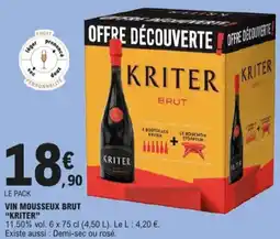 E.Leclerc Vin mousseux brut kriter aanbieding