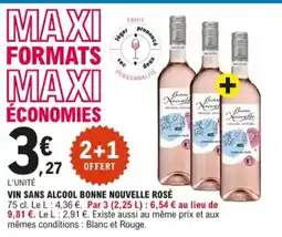 E.Leclerc Vin sans alcool bonne nouvelle rosƩ aanbieding