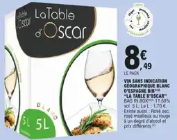 E.Leclerc La Table d'Oscar blanc aanbieding