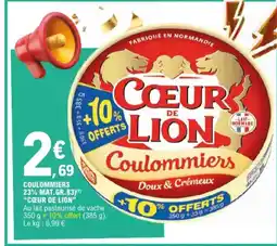 E.Leclerc Coeur de lion coulommiers aanbieding