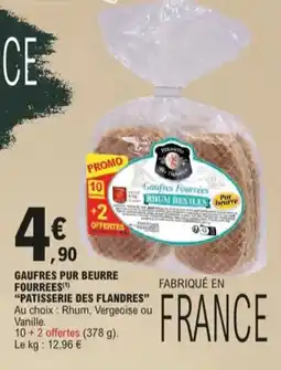 E.Leclerc gaufres pur beurre fourrees aanbieding