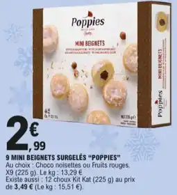E.Leclerc Mini beignets surgelés poppies aanbieding