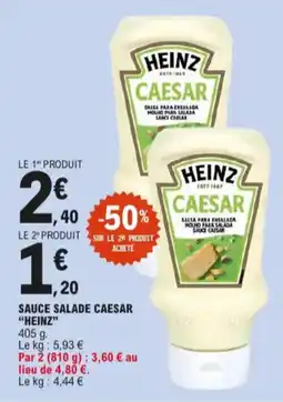 E.Leclerc Sauce salade caesar heinz aanbieding