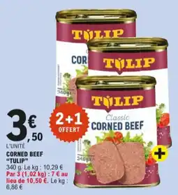 E.Leclerc Corned beef tulip aanbieding