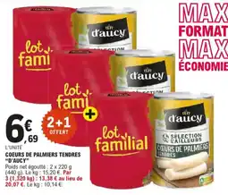 E.Leclerc Coeurs de palmiers tendres d'aucy aanbieding