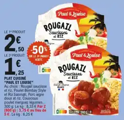 E.Leclerc Rougail saucisses et riz aanbieding