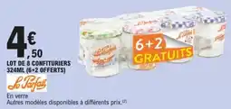 E.Leclerc lot de 8 confituriers aanbieding