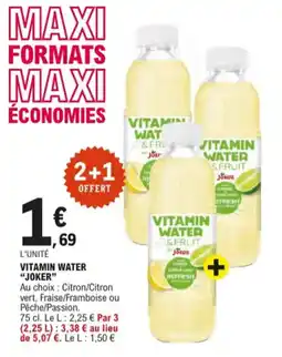 E.Leclerc Vitamin water joker aanbieding