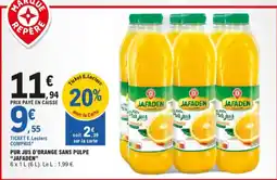 E.Leclerc pur jus d'orange sans pulpe jafaden aanbieding