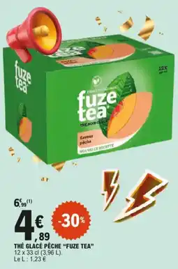 E.Leclerc thé glacé pêche fuze tea aanbieding