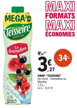 E.Leclerc Sirop teisseire aanbieding