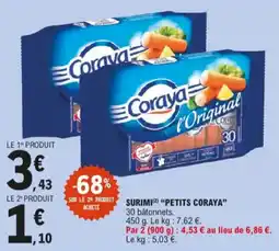 E.Leclerc Surimi Petits Coraya aanbieding