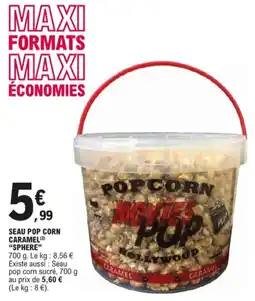 E.Leclerc Seau pop corn caramel aanbieding